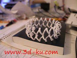 3D打印模型曲折手镯的图片