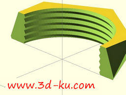 3D打印模型美丽厚实的手镯的图片