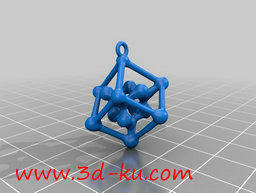 3D打印模型多边形吊坠的图片