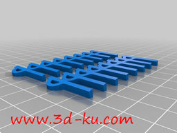 3D打印模型有项链、戒指和手镯，的图片