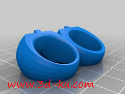 3D打印模型有项链、戒指和手镯，的图片