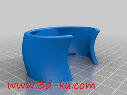 3D打印模型有项链、戒指和手镯，的图片