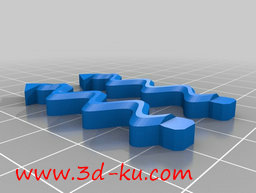3D打印模型轻便，富有创意的耳环的图片