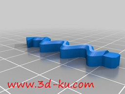 3D打印模型轻便，富有创意的耳环的图片