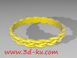3D打印模型好像用绳子编出来的戒的图片