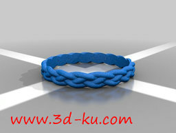 3D打印模型好像用绳子编出来的戒的图片