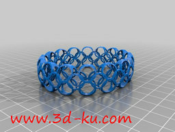 3D打印模型有各式的手镯，也可以的图片