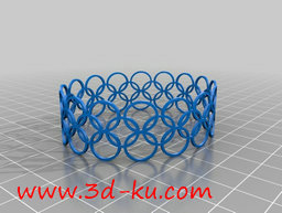 3D打印模型有各式的手镯，也可以的图片