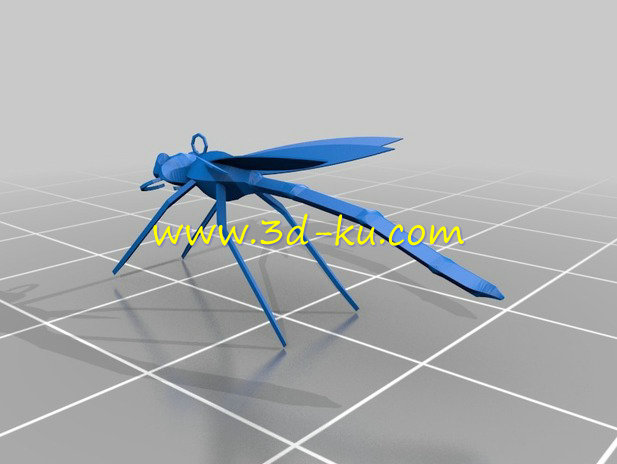 蜻蜓形状的耳环，很奇模型的图片1