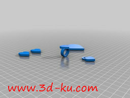 3D打印模型项链，耳环，戒指，吊的图片