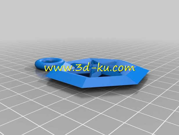星星的耳环和吊坠模型的图片2