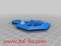 3D打印模型星星的耳环和吊坠的图片