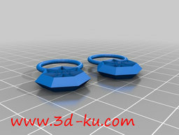 3D打印模型星星的耳环和吊坠的图片