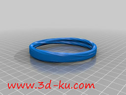 3D打印模型这个手镯好似多层融合的图片