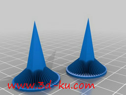 3D打印模型时尚的紫穗耳环的图片