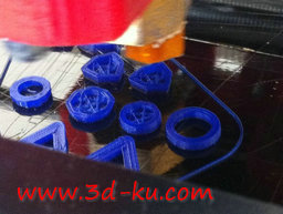 3D打印模型各种形状的耳环大集合的图片