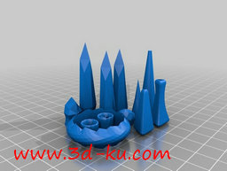 3D打印模型各种形状的耳环大集合的图片