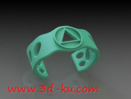 3D打印模型个性手镯的图片