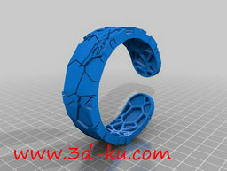 3D打印模型蜥蜴手镯的图片