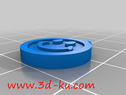 3D打印模型微笑耳环的图片