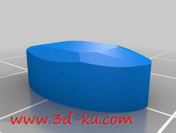 3D打印模型旧式的椭圆形，上面镶的图片