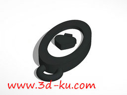 3D打印模型时尚的黑桃吊坠的图片