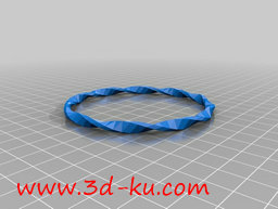 3D打印模型十捻手镯的图片