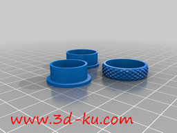 3D打印模型蛇皮花纹戒指的图片
