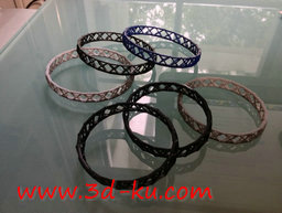 3D打印模型X花纹手镯的图片