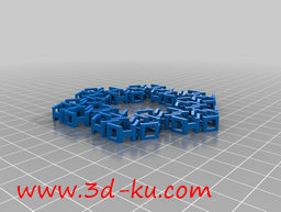3D打印模型六角链手环的图片