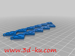 3D打印模型心形项链的图片