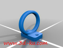 3D打印模型放置电动剃须刀的固定支架的图片