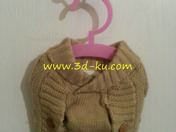 小狗衣服晾衣架模型的图片1