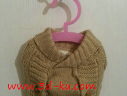 3D打印模型小狗衣服晾衣架的图片