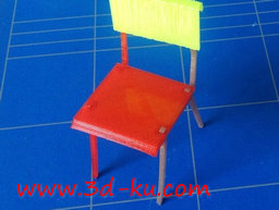 3D打印模型椅子零件的图片