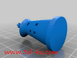 3D打印模型西洋棋子组合的图片
