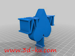 3D打印模型写有我爱妈妈的时尚标的图片