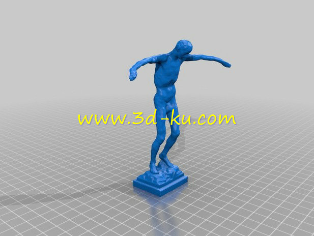 一位男子张开双臂站立模型的图片3