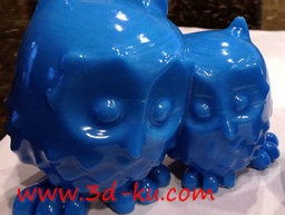 3D打印模型一大一小的两只猫头鹰的图片