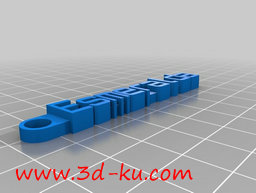 3D打印模型爱斯梅拉达钥匙串的图片