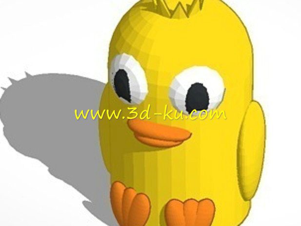 一款超萌可爱的小鸡模型的图片1