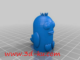 3D打印模型一款超萌可爱的小鸡的图片