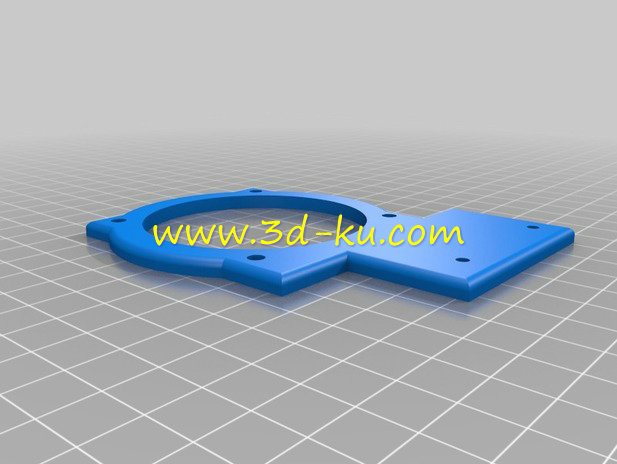 3D打印机的风扇固定装置模型的图片2