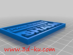 3D打印模型铭记肖恩的牌子的图片