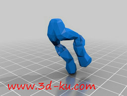 3D打印模型崩溃的立体结构的图片