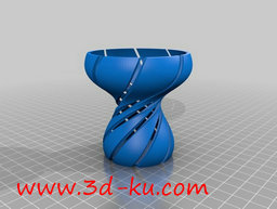 3D打印模型抽象现代杯的图片
