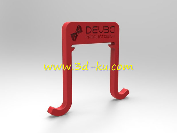 音符样子的挂衣钩模型的图片1