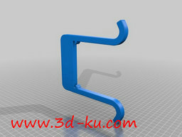 3D打印模型音符样子的挂衣钩的图片