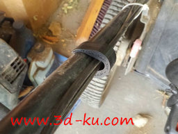 3D打印模型电缆夹子的图片