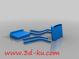 3D打印模型放在厨房里的椅子的图片